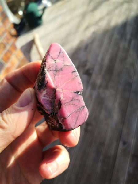 $1 reserve NZ Rhodonite tumbled slab MATARIKI MONTH Carousel 1
