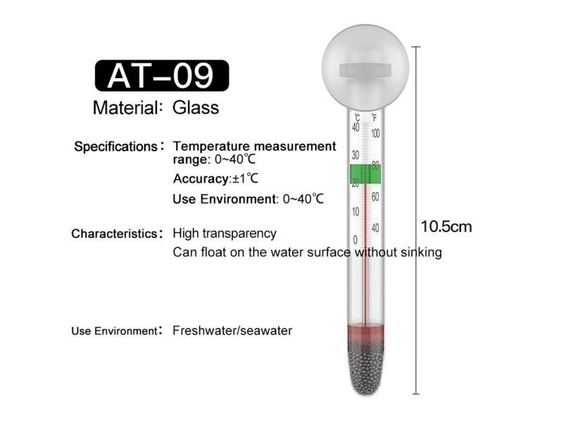 1Pcs Aquarium Fresh/Salt Fish Thermometer 3D Digital Electronic Temperature Carousel 1