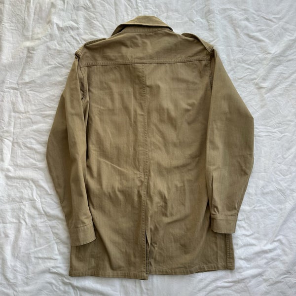 Vintage 1960s HBT Safari Style Military Army Chore Coat Jacket62950005720707113