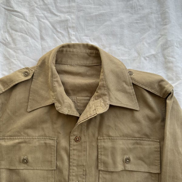 Vintage 1960s HBT Safari Style Military Army Chore Coat Jacket62950005720707112