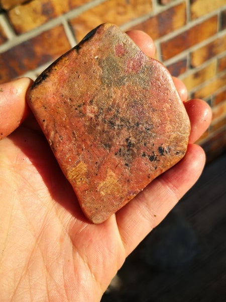 $1 reserve NZ Rhodonite tumbled carving slab MATARIKI MONTH Carousel 2