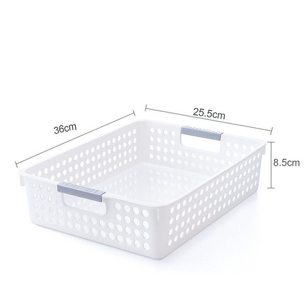 24x Premum Plastic Storage Basket Bulk w/ Grip Handles 36*25.5*8.5cm Carousel 2