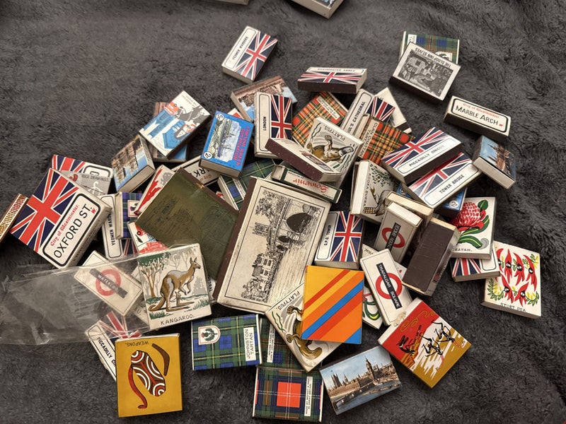 Vintage mixed Souvenir Matchbox Collection GB & AUS Carousel 1