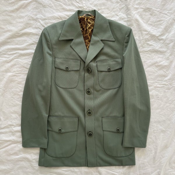 Vintage 1970s Sabre by Millers Safari Coat Blazer Jacket NZ Made629645103106591122