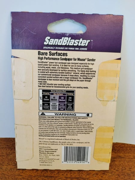 New 3M mouse sander sandpaper Carousel 4