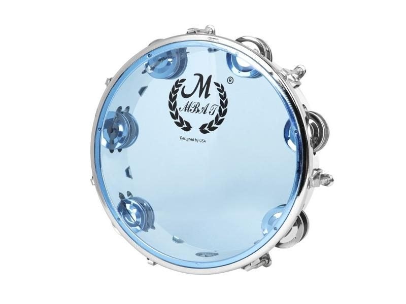 10In/8in Hand Held Metal Tambourine Drum Musical Instrument KTV / Party/ Carousel 1