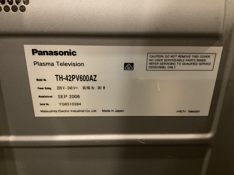 Panasonic 42in plasma tv Carousel 2