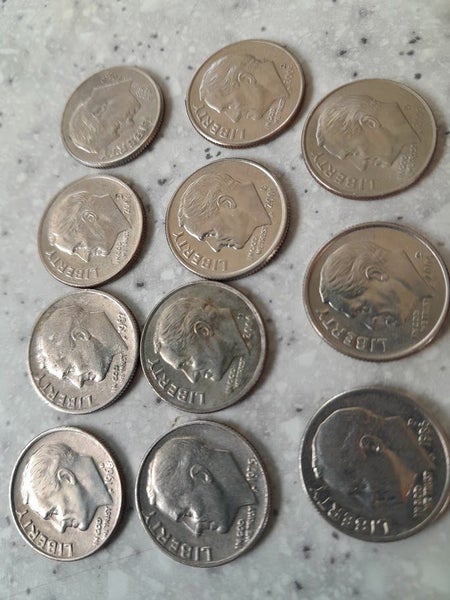 USA Coins 1 Dime Liberty. Qty 11. Excellent Order Carousel 2