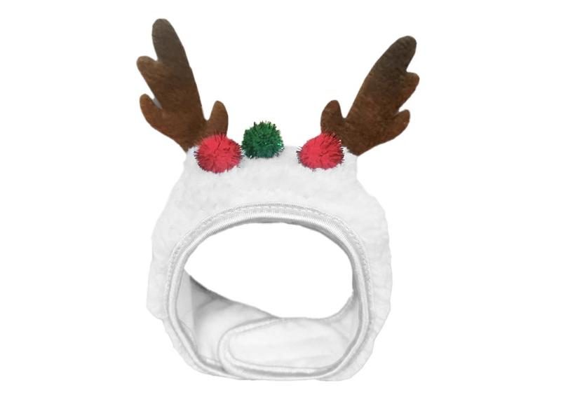 Christmas Pet Hat Cute Antlers Saliva Towel For Dog Cat Dress Up Supplies Carousel 1