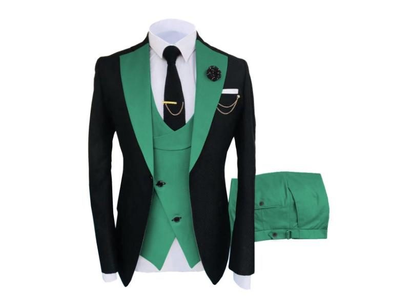 New Costume Slim Fit Men's 3-Piece Suits For Formal Wedding Carousel 1