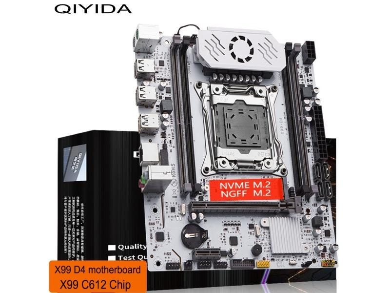 QIYIDA X99 Motherboard D4 TPM2.0 LGA 2011 3 With M.2 Slot Support X99 C612chip Carousel 1