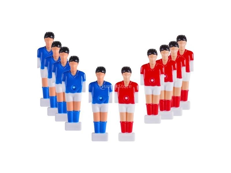 22x Foosball Men Soccer Table Football Players W/ Ball Game Acces Mini Resin Carousel 1