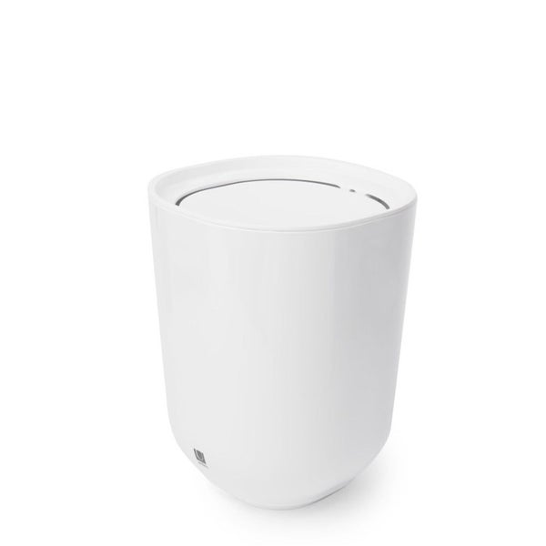Umbra Step Trash Can with Lid (6.6L) White Carousel 2