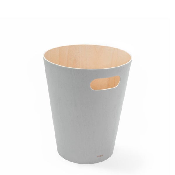 Umbra Woodrow Trash Can (7.5L) Grey Carousel 1