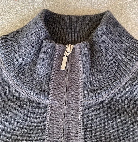 Wool Blend Zip Front Cardigan62934725587457111