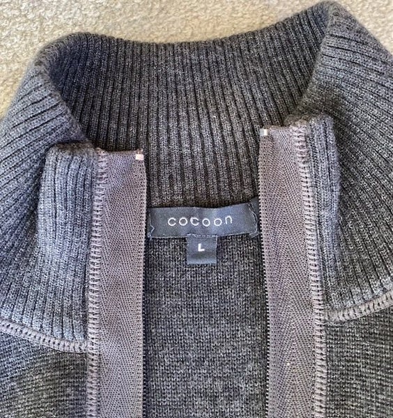 Wool Blend Zip Front Cardigan62934725587457112