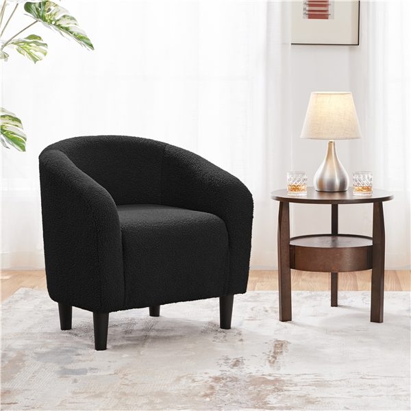 Club Chair Accent Barrel Chair Upholstered Armchair Carousel 1
