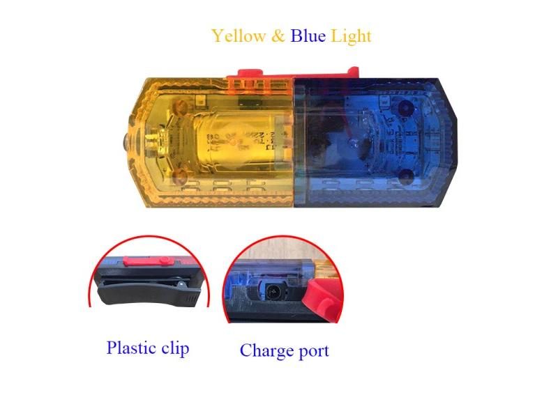 Waterproof Blue Red Yellow Color LED Flashing Shoulder Lamp Light Alarm Patrol Carousel 1