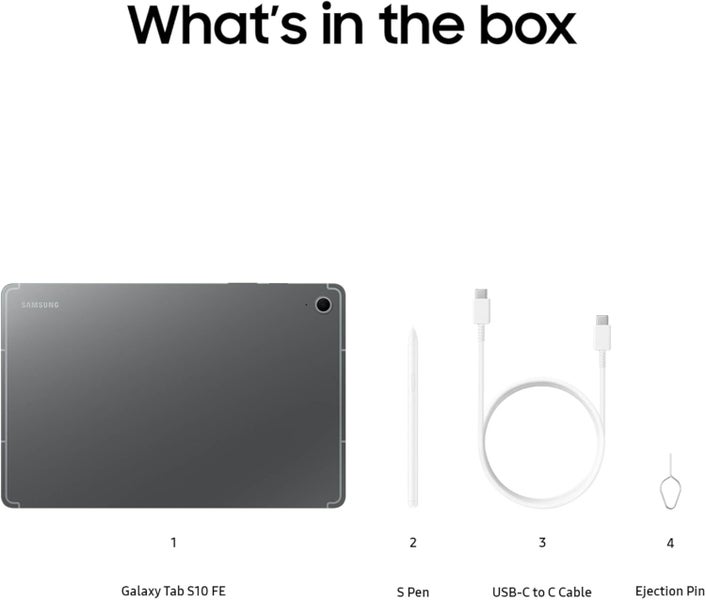 Samsung Galaxy Tab S10 FE Tablet w/ S-Pen - 128GB, Grey Carousel 6