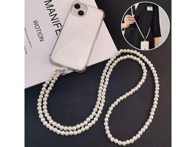 Long Mobile Phone Lanyard Pearl Crossbody Necklace Chain Strap Hand-beaded Carousel 1