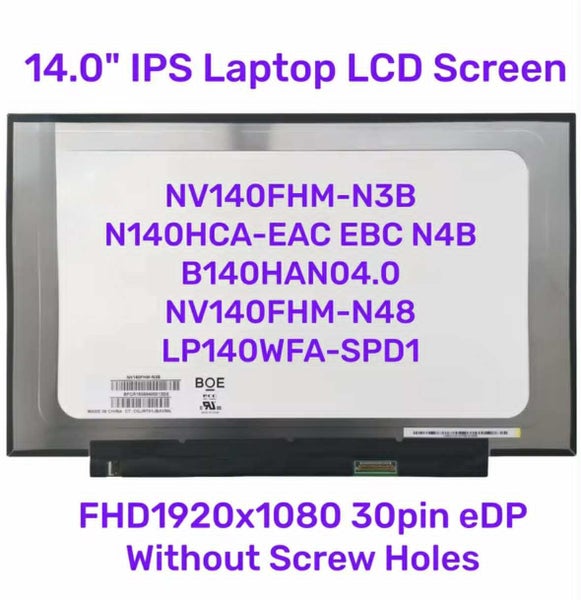 NT140FHM-N43 V8.0 – 14.0" Screen FHD 1920x1080 –30-Pin (Bottom Right Connector) Carousel 1