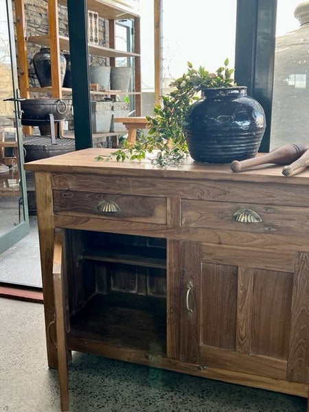 CHARACTER VERY LARGE PANELLED TEAK SIDEBOARD Carousel 2