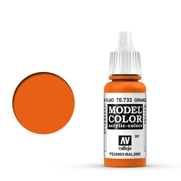 Vallejo Model Colour - Fluorescent Orange 17 ml Old Formulation64463312091266110