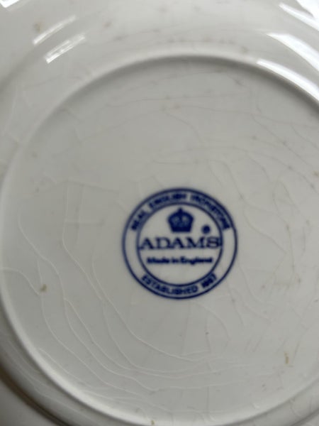 Adams plate with clock design62863214693121112