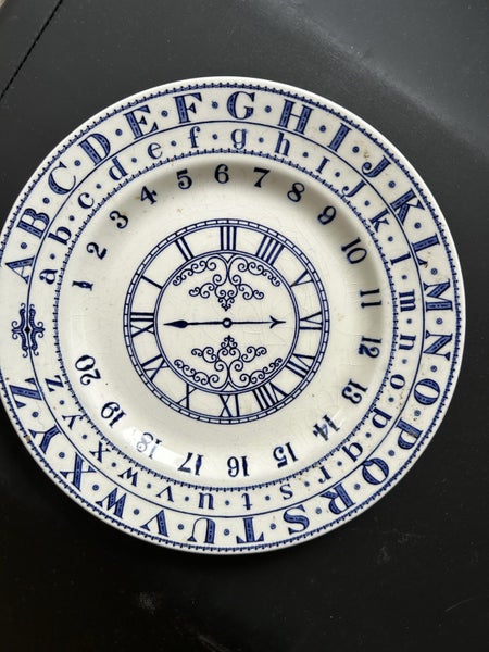 Adams plate with clock design62863214693121115