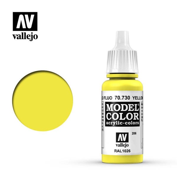 Vallejo Model Colour - Fluorescent Yellow 17 ml Old Formulation64242327721602110