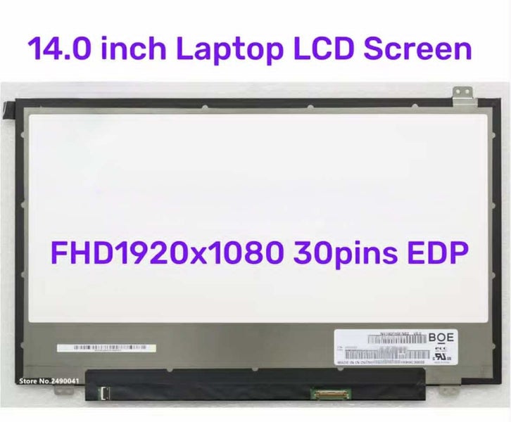 14.0" Full HD 1920x1080 – HB140FH1-301 / NV140FHM-N49 / B140HAN01.2 – 30-Pin Carousel 1