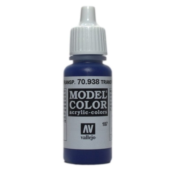 Vallejo Model Colour - Transparent Blue 17 ml Old Formulation64531032110595110