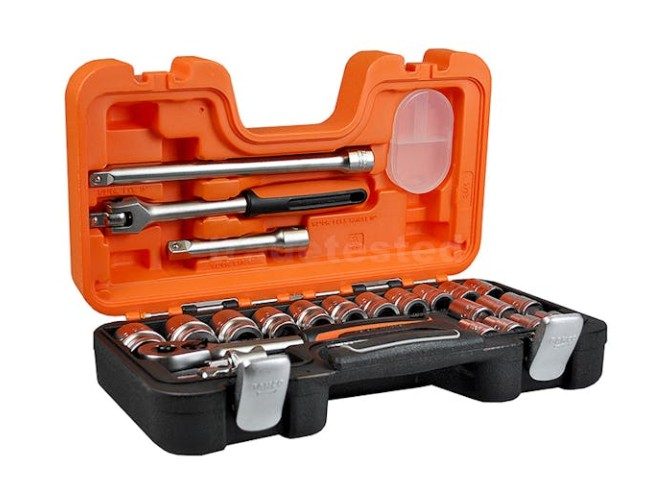 Bahco 24 Piece 1/2" Square Drive Socket Set Carousel 1