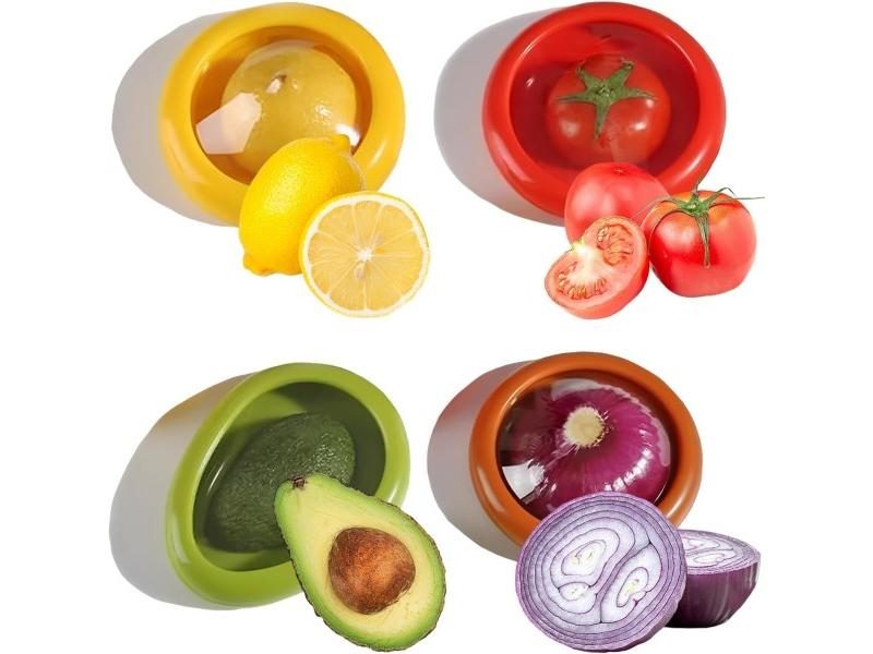 Transparent Film Fruit Storage Box Fruit And Vegetable Anti-Oxidation Sealed Carousel 1