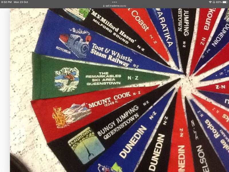 MASSIVE CAR FLAG COLLECTION 20 x Felt Aerial Flags Big Bulk Lot Cheap Pennants62982322622337114