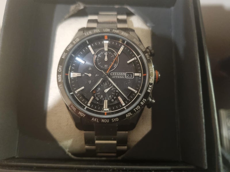 Citizen Attesa Black Dial Super Titanium628638526648331110
