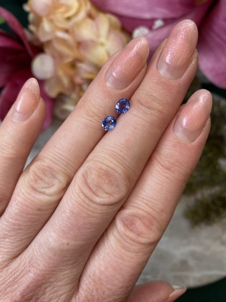 $1 RES ~ $1400 Buy Now * 0.95ct Blue Sapphire Pair62864731416449112