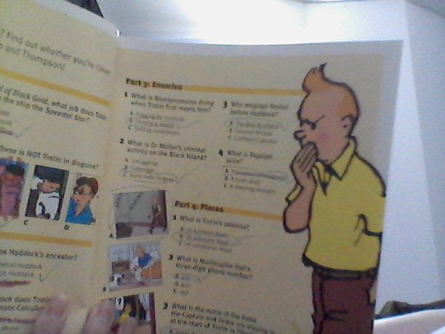 Tintin & Snowy -Album 1 -9 Pages with pen marks on the questions62854312081666112