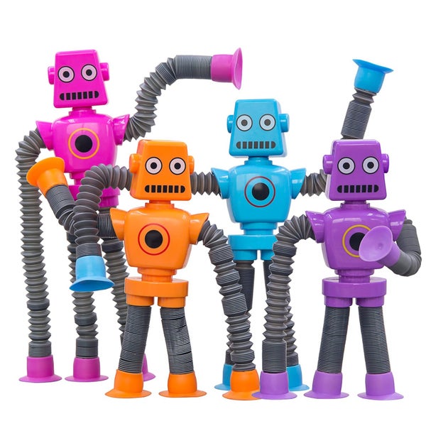 Easter Basket Stuffer Gift Pop Tubes Robot Fidget Toys for Kids 2Pack Fidget P Carousel 1