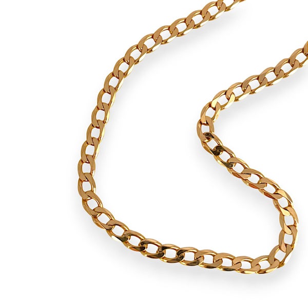 9K Gold 54cm Curb Edge Chain. R # 77162938586089475111