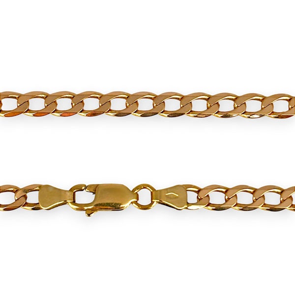 9K Gold 54cm Curb Edge Chain. R # 77162938586089475112