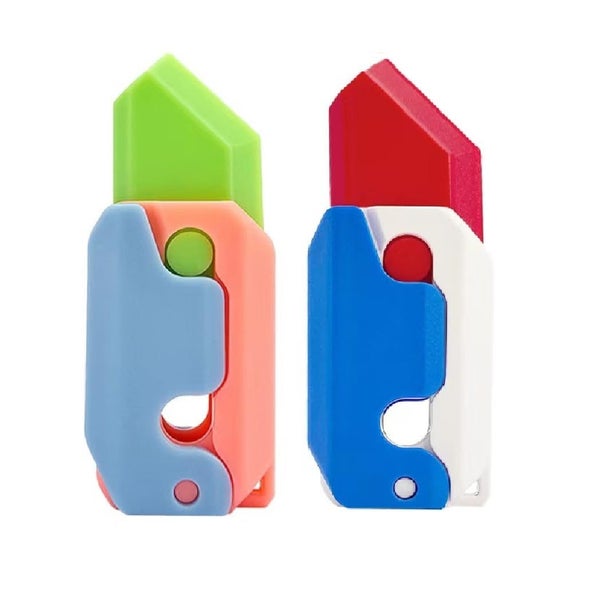 3D Printing Fidget Knife Toy for Adults Funny Plastic EDC Carrot Knife Toy S Carousel 1