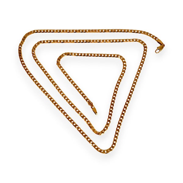 9K Gold As New 70cm Sleek Link Curb Chain. R # 750629385860945951128