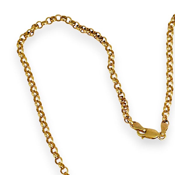 9K Gold NZ Eterna 46cm Round Belcher Chain. R # 76562938586101250111