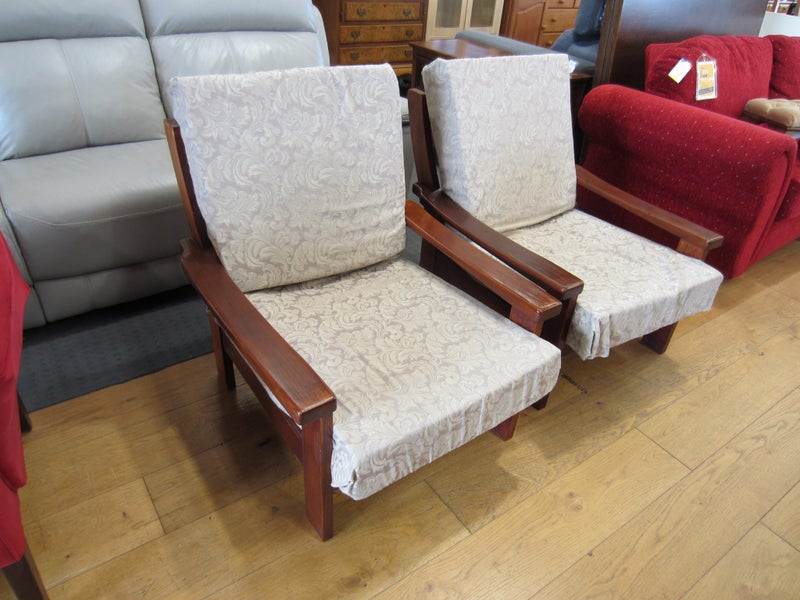 Pair of Mid Century Morgan Armchairs Carousel 1