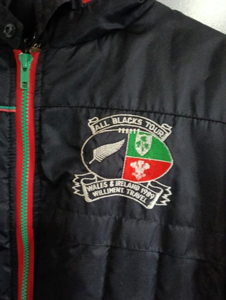Vintage All Blacks Tour Jacket 1989. Wales & Ireland. Rugby memorabilia.62863239488514114