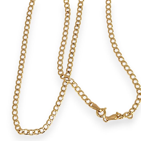 18K Gold As New 45cm Linea Cable Link Chain. R # 77662938586067331111