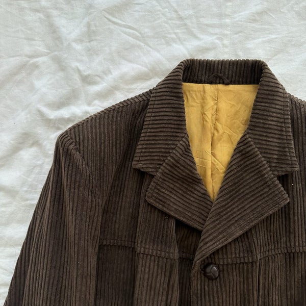 Vintage 1960s Fitzroy Belted Corduroy Coat New Zealand Made62932728111745112
