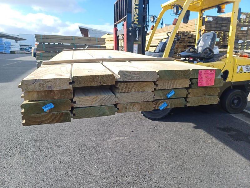 PINE RETAINING TIMBER - TG&V 180 x 42mm H4 - 106m - TS775062866851949058111