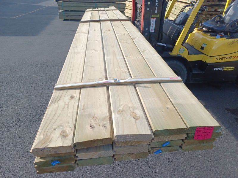 PINE RETAINING TIMBER - TG&V 180 x 42mm H4 - 106m - TS775062866851949058113